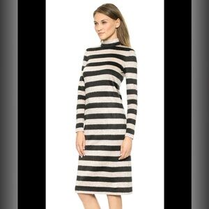 Tibi New York Sweater Dress striped long-sleeve size 4